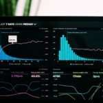 graphs of performance analytics on a laptop screen